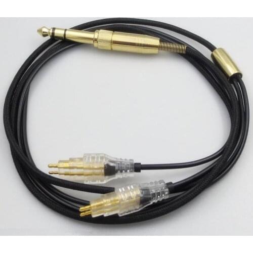HD650 HD600 HD580 HD25 414 headphone line single crystal copper silver plated wire
