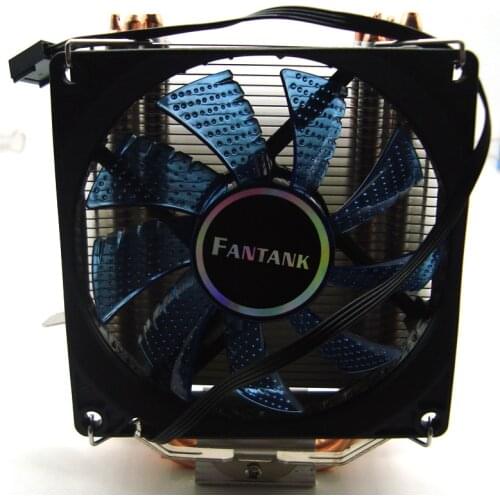 4 Heatpipes CPU cooler for AMD Intel 775 1150 1151 1155 1156 1366 CPU radiator 90mm 4pin cooling LED fan PC quiet