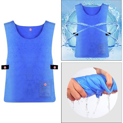 Summer Cooling Vest Quick Heat Dissipation PVA Vest Outdoor Sports Work Vests for Heatstroke Protective Quick Cool
