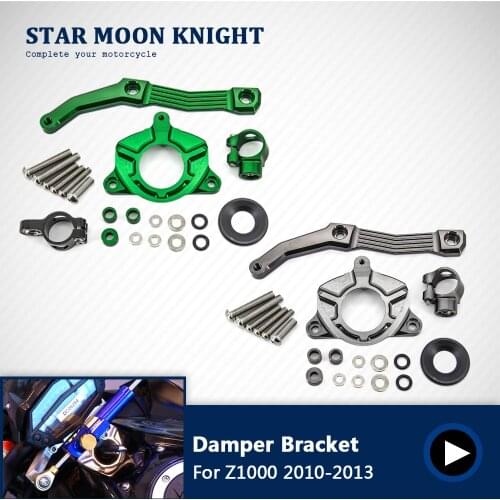 Motorcycle Steering Damper Stabilizer Holder Bracket Mounting For KAWASAKI Z1000 Z 1000 2010-2013 2010 2011 2012 2013