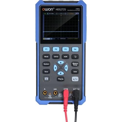 OWON HDS272S Digital Oscilloscope Multimeter Waveform Generator 20000 Counts Handheld Scope Meter Mini Automobile Oscilloscope