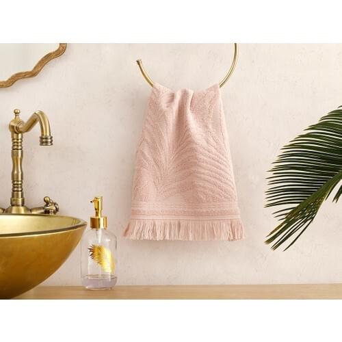 Palm Island Jacquard Hand Towel 30x40 Cm Nude