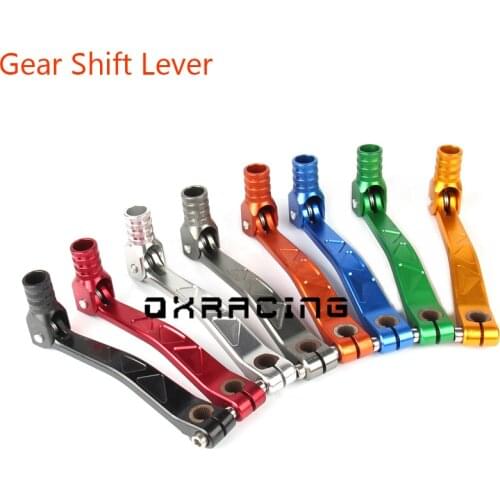 CNC Aluminum Folding Gear Shift Lever For KAYO BSE Apollo Xmotos SSR CRF KLX 50 70 90 110 125 140 150 160 cc Dirt Pit Bike