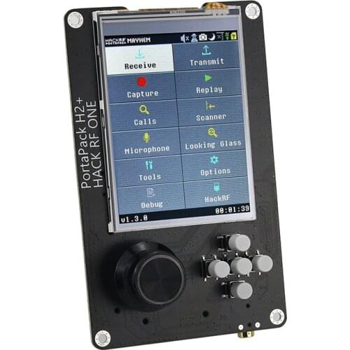 HackRF one PortaPack H2 3.2" Touch Screen 0.5PPM TCXO Clock For HackRF One SDR Transceiver