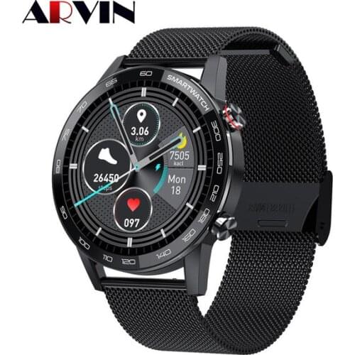 Arvin L16 Message Reminder Sport Smartwatch Music Men ECG+PPG Blood Pressure Heart Rate IP68 Waterproof Smart Watch