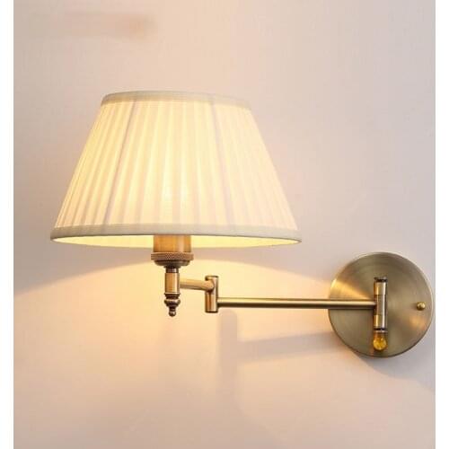 Modern home decoration living room bedside mirror light flexible wall lamp candlestick LED lighting lamps wall lamp bedroom