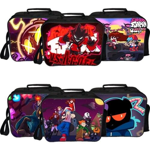Hot Game Friday Night Funkin Lunch Bag Teenage Boy Girl Insulated Lunch Bags Food Picnic Shoulder Bag Student Portable Lunch Box