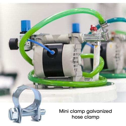 10PCS/Set Car Fuel Hose Clips Hoses Clamps Set Mini Carbon Steel Air Hose Clamp Diesel Petrol Pipe Clips Auto Hose Parts