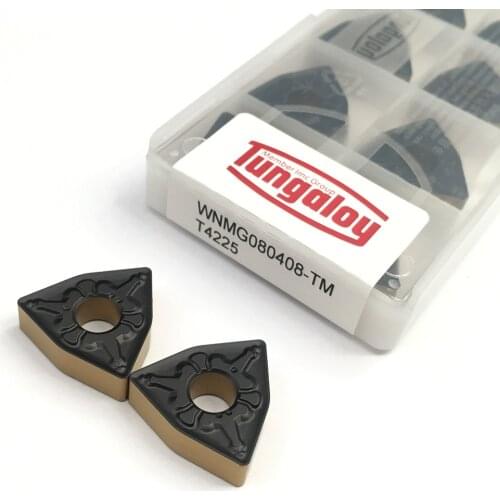 100% Original 10PCS WNMG080408 TM T4225 Sale For Machining Steel Parts Turning Tool Metal CNC Machine Parts Tool Carbide Inserts