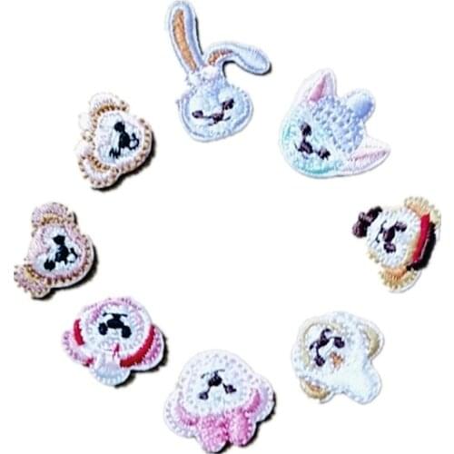 100pcs/lot Small Animal Embroidery Patch Sticker Clothing Decoration Backpack Sewing Accessories Diy Iron Applique