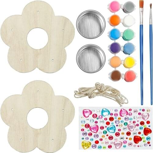 Kids Activities Art and Crafts 2Pcs DIY Bird Feeder Kit to Build and Paint