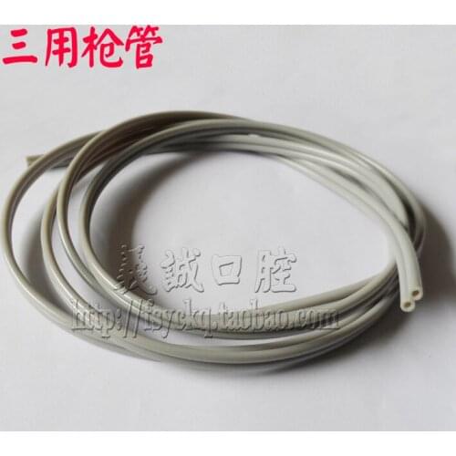 2pcs Dental materials dental chair three guns spiral tube one piece tube water gun air gun straight pipe plumbing hose supplies