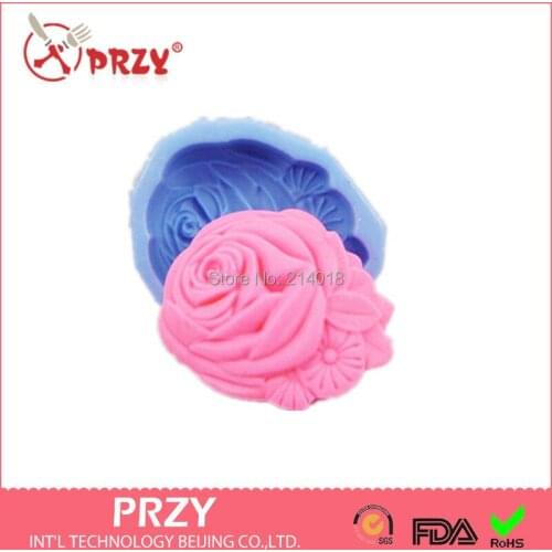 3D Soap Mold Cake Decoration Mold Manual Handmade Soap Mold Candle Modelling Silicon Wholesale Flower Moulds Silicone Rubber 001