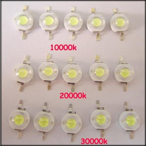 5 10 20 50 100PCS 1W 30mil 3W 45mil EPISITARS Cool White 10000K 2000K 30000K LED Night Light Bead Bulb Diode + 20mm / 16mm Plate