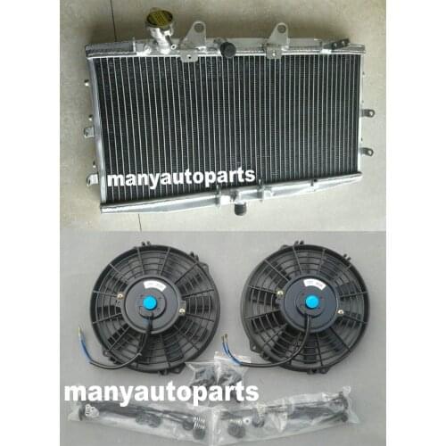 Aluminum Radiator For Triumph Rocket III 3 2300 2294cc 2004-2017 Roadster Touring Classic Tourer ABS S3 +FANS