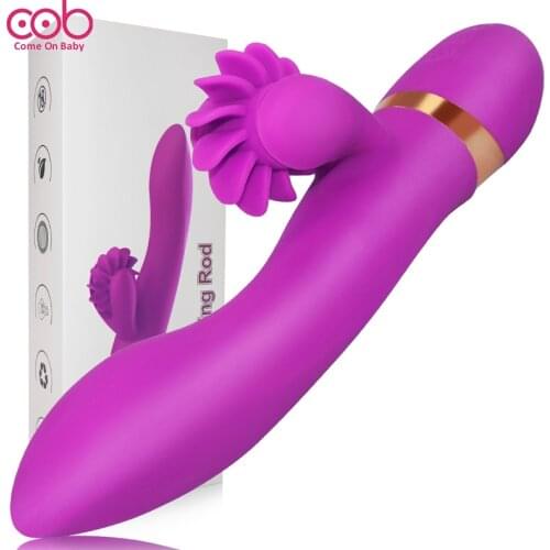 Automatic Telescopic Vibrators Female Clitoris Stimulator Heating Roller Tongue Licking Vibrator Female Dildo Sex Toys for Women