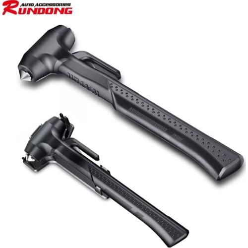 Rundong Car Safety Hammer Tool with Base Car Window Breaking Machine with Cutter Life-Saving Hammer R-7115