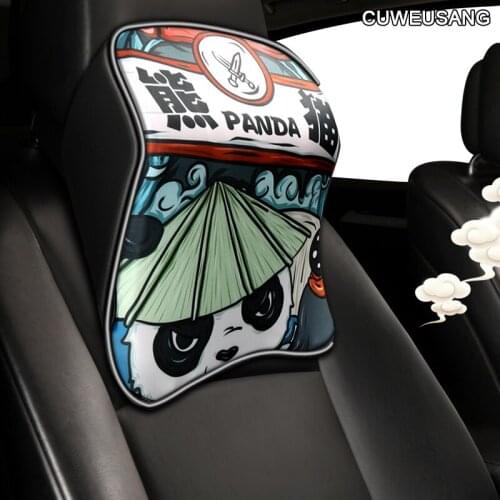 Memory Cotton foam Car Auto Headrest Neck Rest Seat Support for Head Pillow Travel Support Cushion Fabric Soft Chair safety