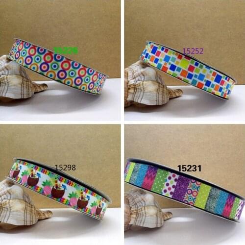 Free shipping 50 yard cartoon printed grosgrain ribbon 15231