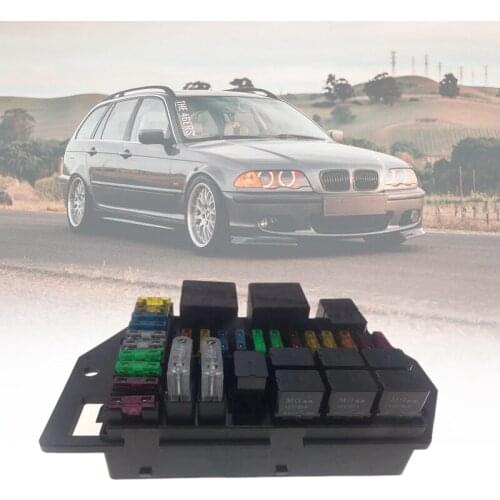 38 Way Blade Fuse-Block with Fuse-Box Holder and Relay Damp-Proof Cover for Car Boat Marine Truck