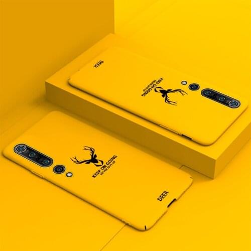 Ultra-thin Christmas Deer Matte PC Phone Case For Xiaomi Mi 10 9 8 T Pro Redmi Note 8 7 Protection Cover