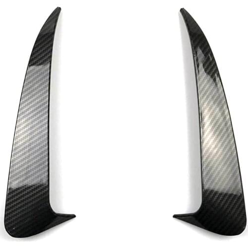 For Benz C Class W205 C43 C63 Amg Carbon Fiber Look Rear Bumper Air Vent Cover 2014-2019 2Pcs