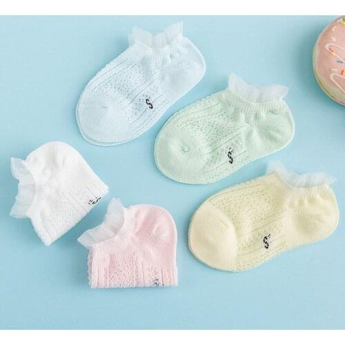 Spring Summer Kids Socks 5 Pairs/Lot Cotton mesh Breathable Sock For Children Boys Girls Thin Socks 2019 New Wholesale summer