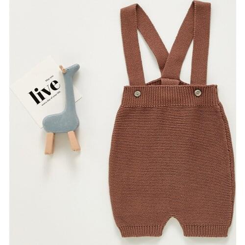 Newest Summer Casual Rompers for Boys 100 Cotton Comfortable Newborn Trousers with Brace Overalls for Baby Girls Clothing Pants
