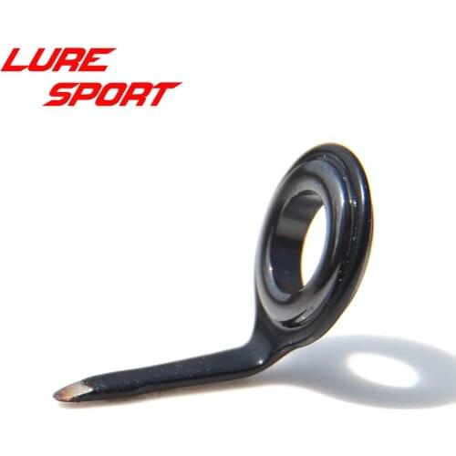 LureSport 50pcs BMK Black Frame Black Ring minicro guide supper sensitive Fishing Rod Building component Repair DIY Accessory