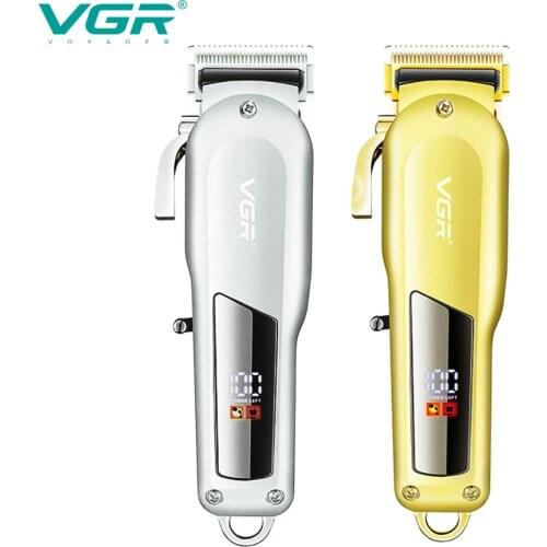 VGR 278 Hair Clipper Personal Care Professional Trimmer Electric LCD Display Usb Interface For Charging And Plugging VGR V-278