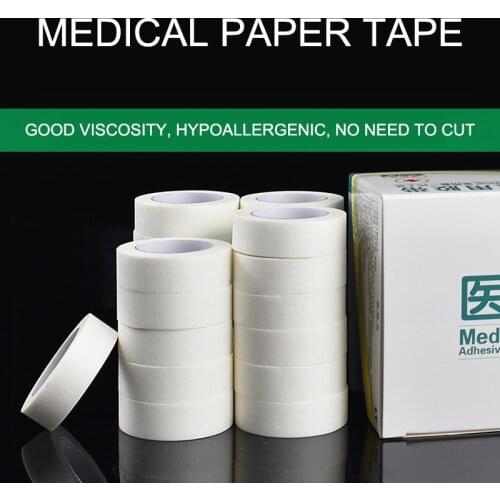 Medical Paper Tape Non-woven Breathable High viscosity Hand-tear Pressure-sensitive Adhesive Tape Gauze Fixation