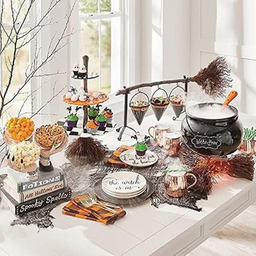 Halloween Cute Snack Bowl Stand Sculpture Decoration Table Halloween Decoration 2021 Party Decoration Statues Et Sculptures