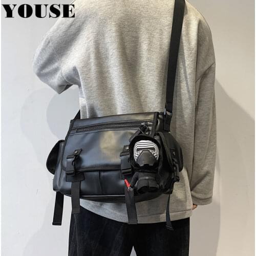 2021 Men Shoulder Bag Fashion Crossbody Sling Strap Backpack Transverse Business Running Waist Sports for Smartphone Motorcycle