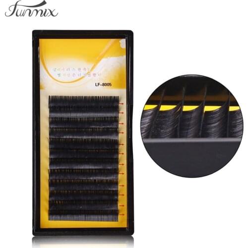 Brand New type ellipse elliptical/ flat eyelash extension Semi Permanent soft Individual Eyelash