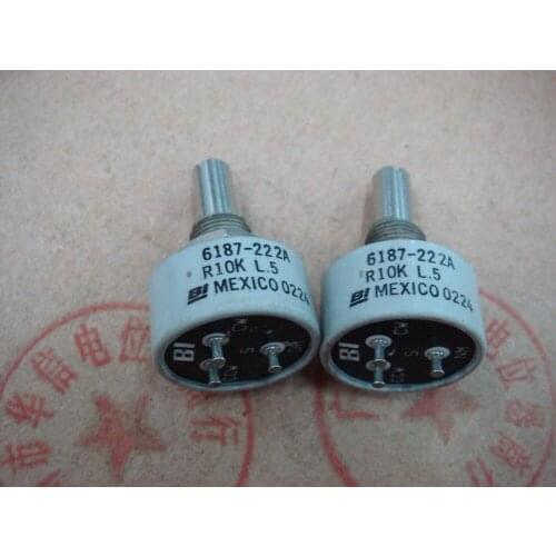 Original new 100% 22 type conductive plastic potentiometer 6187-222A 1K 5K 10K (SWITCH)