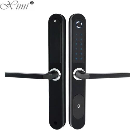Fingerprint And T5577 EM Card Standalone Smart Door Lock Fingerprint Card Electronic Lock Zinc Alloy Hotel Door Lock