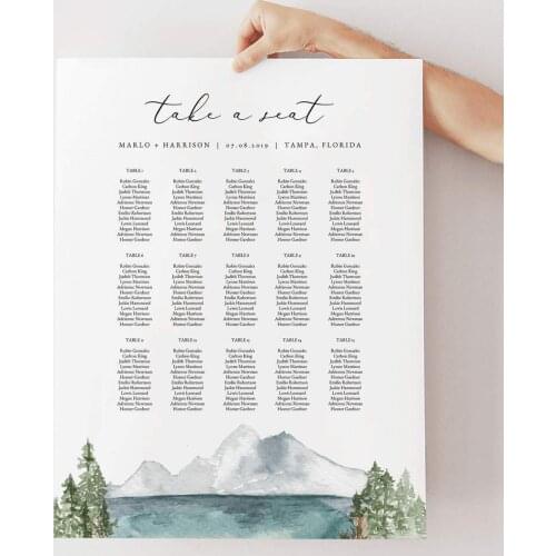 Personalized Wedding Sign Wedding Seating Chart Sign Find Your Seat Sign Table Seating Chart Seating Plan Wedding Sign