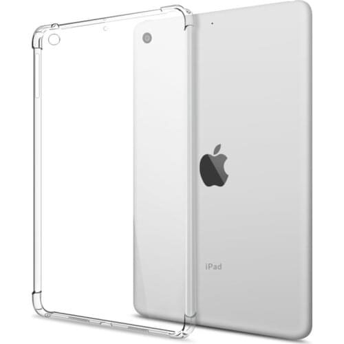Shockproof Silicone Case For iPad Air 2 9.7‘’ 2014 A1566 A1567 air2 9.7 TPU Flexible Bumper Clear Transparent Back Cover