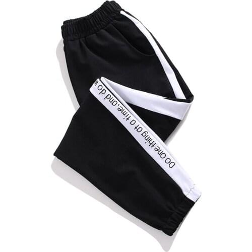 Large Size S-5XL Autumn Joggers Women Fashion Letters Printed Black Loose Pants Casual Harajuku Style Sweatpants Womens P1012