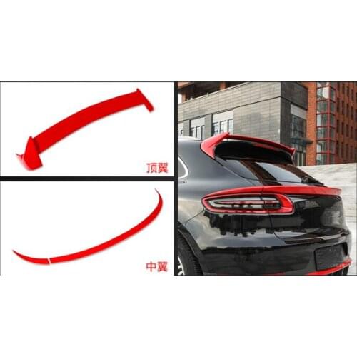 ABS Car Rear Wing Trunk Lip Spoilers / Top Spoiler For Porsche Macan 2014 2015 2016 2017 2018 2019