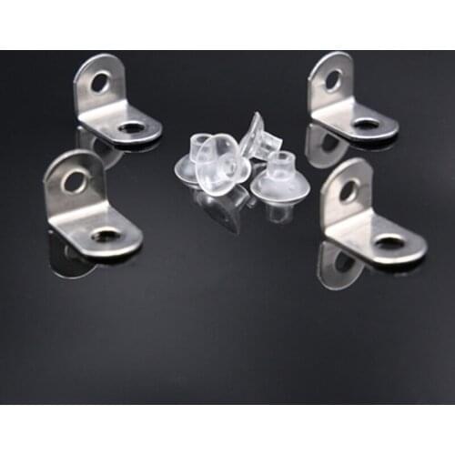 10pcs Thickened pure stainless steel glass plate support