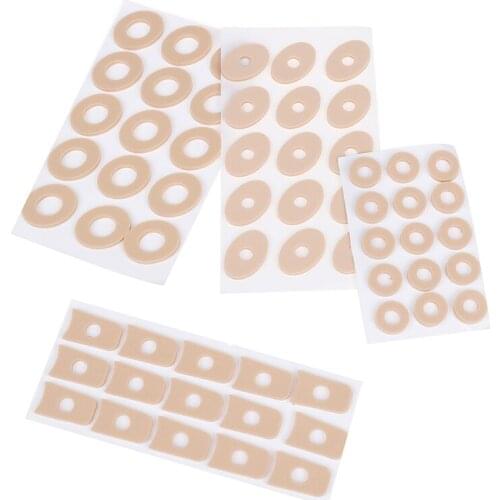 15PCS/Sheet 4 Types Callus Cushions Shoes Heel Pad Foam Round Toe Foot Corn Bunion Protectors Pads