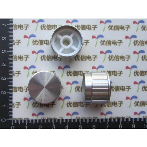 15pcs/Potentiometer knob 23*17MM aluminum alloy silver