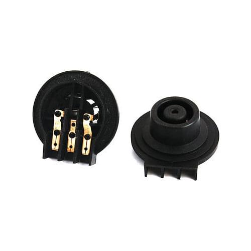 2 Pcs Kettle 3 Pin Thermostat Socket Temperature Controller Base TM-XG-2