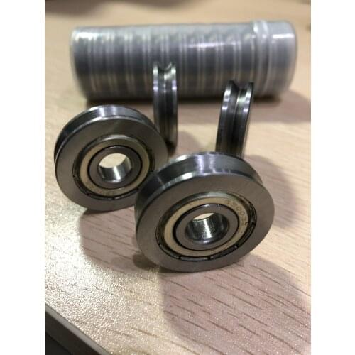 20pcs/lot V6200ZZ V6200 ZZ 6200VV 10x35x9mm V groove ball bearing guide track roller wheel pulley bearing 10*35*9mm