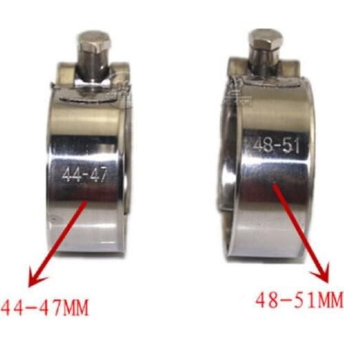 40-43/44-47/48-51/52-55mm Motorcycle Exhaust Muffler Pipe Hose Clamp Clip