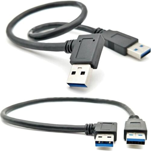 90 grad Right angle USB 3,0 USB 3,0 Typ A Stecker auf Gerade EIN Typ Männlichen Daten Kabel 40cm