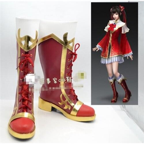 Anime Shin Sangokumusou Dynasty Warriors 7 Da Qiao Shoe Cosplay Shoes Women Boots A