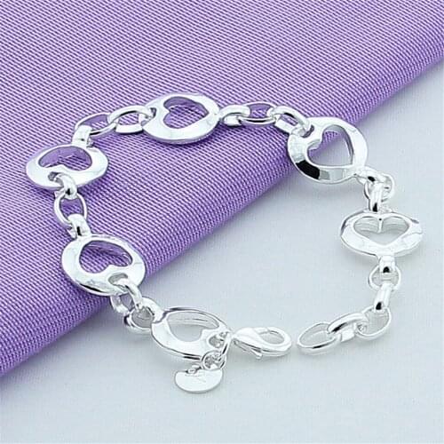 Heart Bracelet For Women 925 Silver Bracelet Women Fashion Charm For Women Jewelry