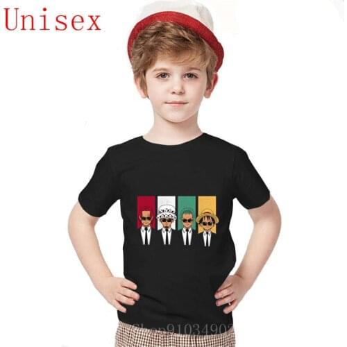 One Piece Reservoir Pirates Casual T Shirt Kpop kids clothes boys Cotton kids summer clothes Short Sleeve Custom boys summer